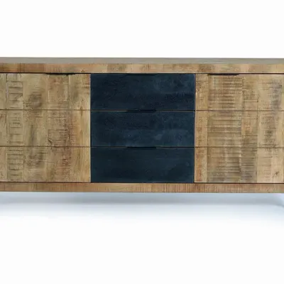 Buffets - Buffet en bois d'acacia et métal - GINER Y COLOMER