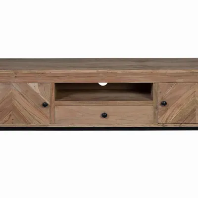 TV stands - TV cabinet in acacia wood and metal legs - GINER Y COLOMER