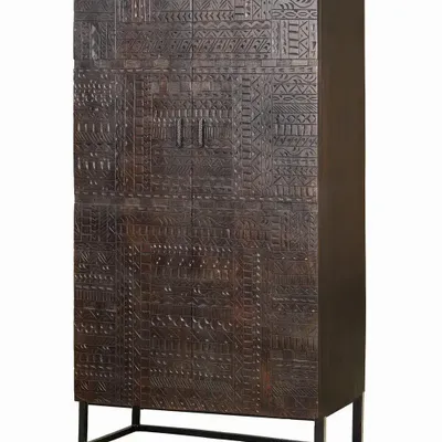 Wardrobe - Mango wood cabinet and metal legs - GINER Y COLOMER