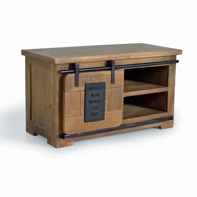 TV stands - Mango wood and metal TV cabinet - GINER Y COLOMER