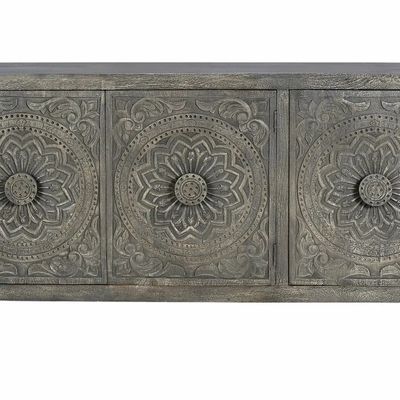 Sideboards - Aged gray mango wood sideboard - GINER Y COLOMER