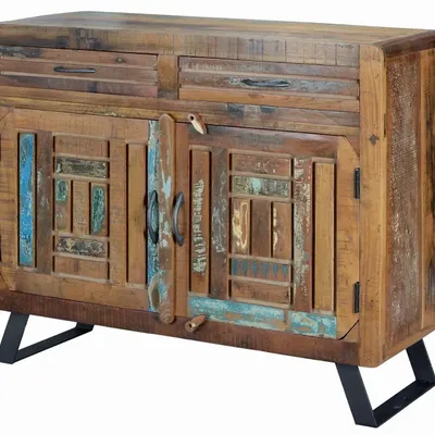 Chests of drawers - Exclusive chest of drawers in multicolored recycled wood - GINER Y COLOMER