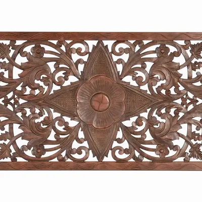 Lits - Tête de lit en MDF couleur noyer - GINER Y COLOMER