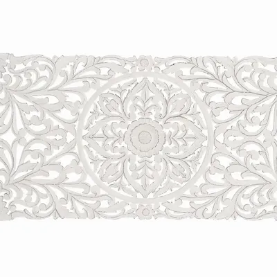 Lits - Tête de lit antique blanche sculptée à la main - GINER Y COLOMER
