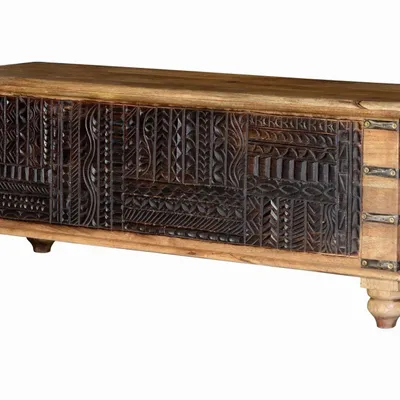 Boîtes de rangement - Coffre en bois de manguier et détails sombres - GINER Y COLOMER
