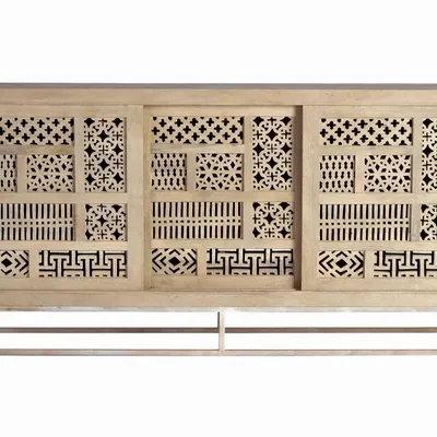 Sideboards - Mango wood and metal sideboard - GINER Y COLOMER