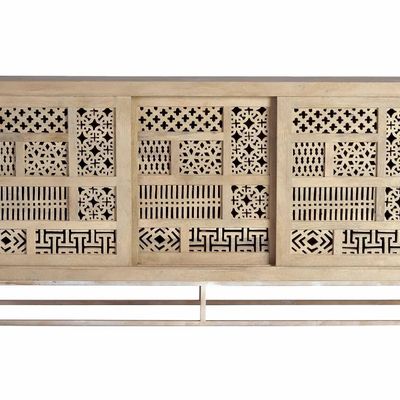 Sideboards - Mango wood and metal sideboard - GINER Y COLOMER