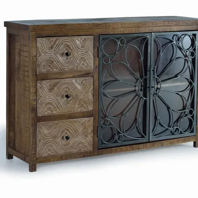 Sideboards - Aged brown mango wood sideboard - GINER Y COLOMER