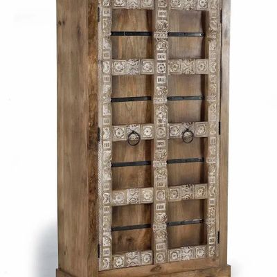 Armoires - Armoire 2 portes en manguier avec étagères intérieures - GINER Y COLOMER