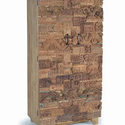 Wardrobe - Reclaimed Mango Wood Wardrobe - GINER Y COLOMER