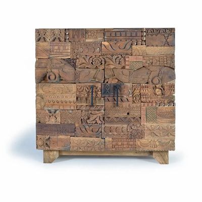 Buffets - Buffet en manguier et bois recyclé - GINER Y COLOMER