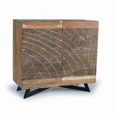 Buffets - Buffet en bois d'acacia et métal - GINER Y COLOMER