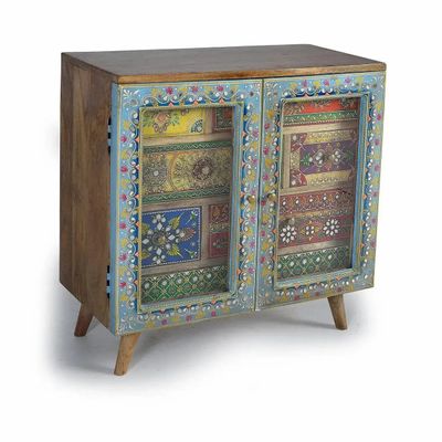 Chests of drawers - Hand painted mango wood chest of drawers - GINER Y COLOMER