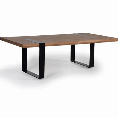 Tables basses - Table basse en bois d'acacia et métal - GINER Y COLOMER