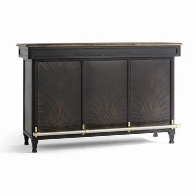 Sideboards - Bar cabinet in mango wood and metal - GINER Y COLOMER