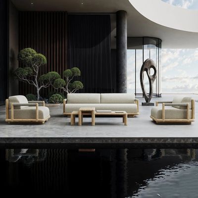 Lawn sofas - Caleo-natural Lounge Set - SNOC