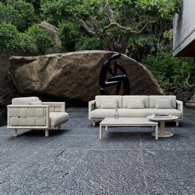 Lawn sofas - Éclat-bisque Lounge Set - SNOC