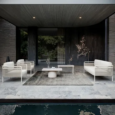 Lawn sofas - Link-bisque Lounge Set - SNOC