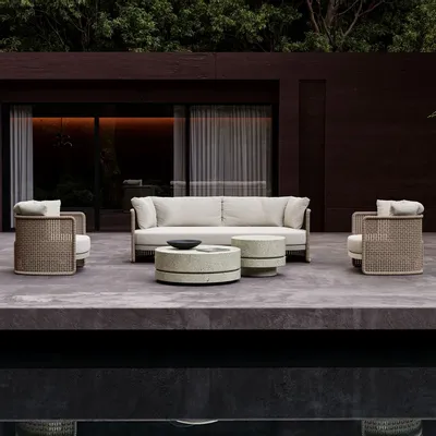 Lawn sofas   - Miura-bisque Lounge Set - SNOC