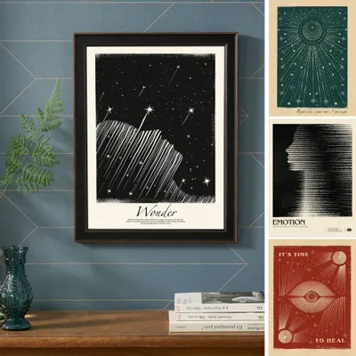 Affiches - Collection Inktally - BLUE SHAKER