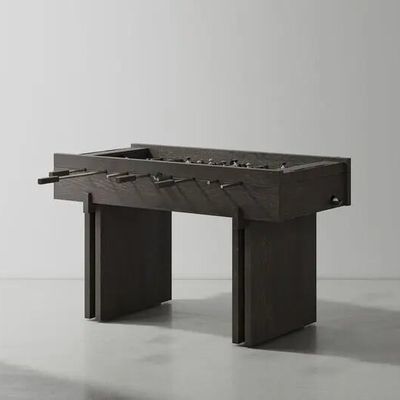 Game tables - Foosball Table — Industrial design in solid oak, concrete and cast iro - LIVINGSTONE