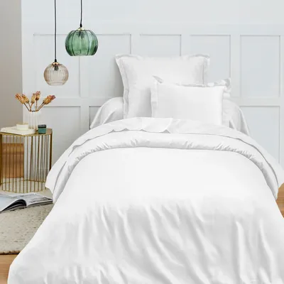 Bed linens - Duvet cover 100% Cotton 140 x 200 cm Snow - COTON PUR