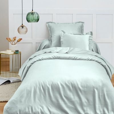 Linge de lit - Housse de couette 100% Coton 140 x 200 cm Menthe - COTON PUR