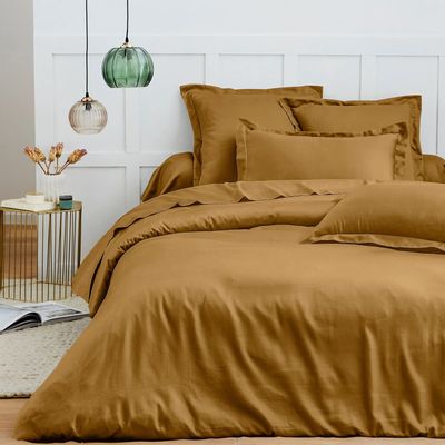 Linge de lit - Housse de couette 100% Coton 240 x 220 cm Caramel - COTON PUR