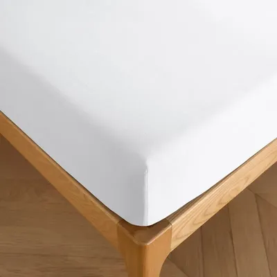 Linge de lit - Drap housse 100% Coton 180 x 200 cm Neige - COTON PUR