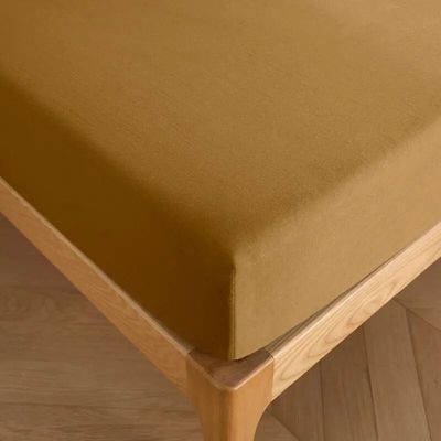 Linge de lit - Drap housse 100% Coton 90 x 190 cm Caramel - COTON PUR