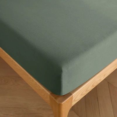 Linge de lit - Drap housse 100% Coton 140 x 190 cm Romarin - COTON PUR