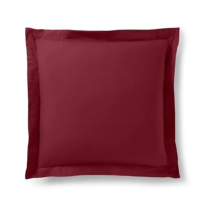 Linge de lit - Taie d'oreiller 100% Coton Volant plat piqué 63 x 63 cm Neige - COTON PUR