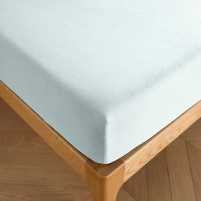 Linge de lit - Drap housse 100% Coton 160 x 200 cm Menthe - COTON PUR