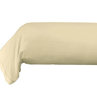 Bed linens - Percale Bolster Case 45 x 185 cm Pure Combed Long Staple Cotton 80 Thread Count/cm² Ivory - COTON PUR
