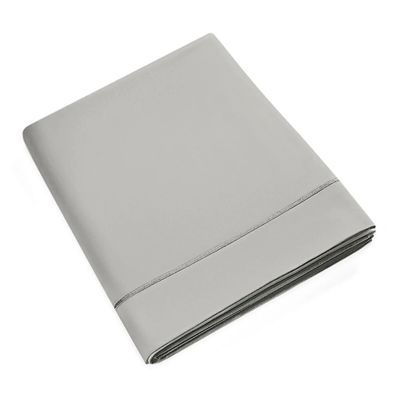 Linge de lit - Drap Plat Percale 240 x 300 cm Pur Coton Peigné Longues Fibres 80 Fils/cm² Perle - COTON PUR