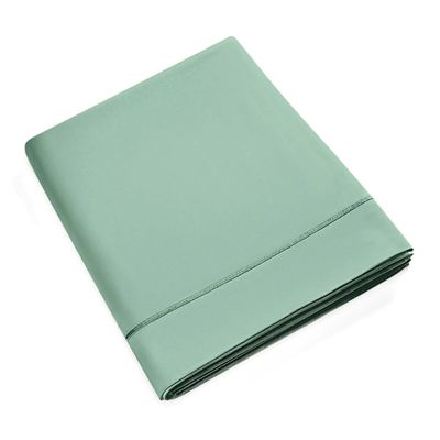 Bed linens - Flat Sheet 270 x 300 cm Pure Combed Cotton Long Staples 80 Threads/cm² Celadon - COTON PUR