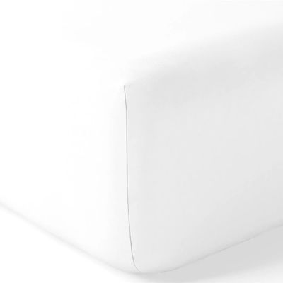 Linge de lit - Drap housse Percale 160 x 200 cm Pur Coton Peigné Longues Fibres 80 Fils/cm² Neige - COTON PUR