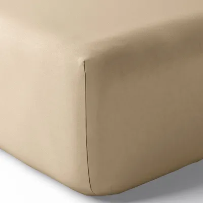 Linge de lit - Drap housse Percale 180 x 200 cm Pur Coton Peigné Longues Fibres 80 Fils/cm² Lin - COTON PUR