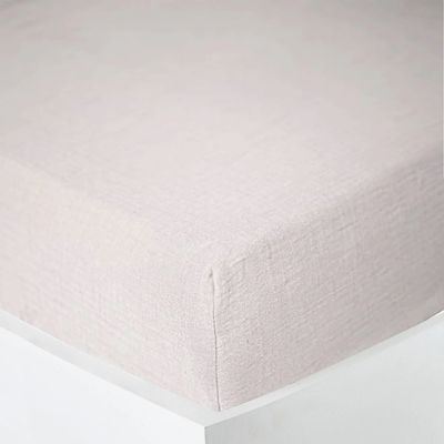 Bed linens - Cotton Gauze Fitted Sheet 90 x 190 cm Snow - COTON PUR