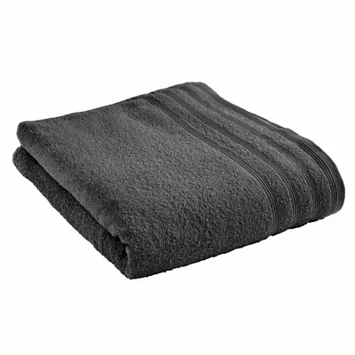 Serviettes de bain - Drap de Bain "Spa" 100% Coton 90 x 150 cm Ardoise - COTON PUR