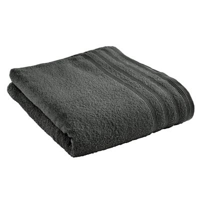 Serviettes de bain - Drap de Bain "Spa" 100% Coton 90 x 150 cm Ardoise - COTON PUR