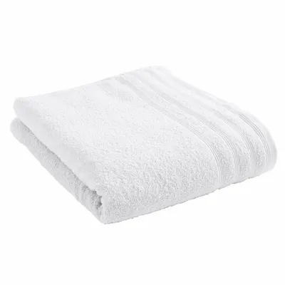 Serviettes de bain - Drap de Bain "Spa" 100% Coton 90 x 150 cm Neige - COTON PUR