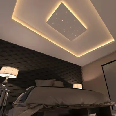 Objets personnalisables - Kit ciel étoilé à LED DIY 120x80cm / 0,96 m2 - 30 leds Blanc Chaud - PIXLUM