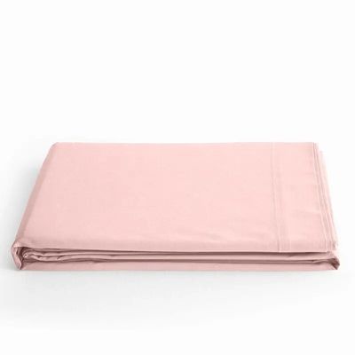 Bed linens - 100% Cotton Flat Sheet 180 x 290 cm Dragée Pink - COTON PUR