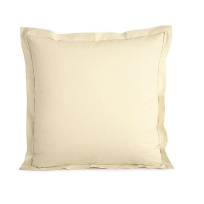 Linge de lit - Taie d'oreiller Percale 65 x 65 cm Pur Coton Peigné Longues Fibres 80 Fils/cm² Ivoire - COTON PUR