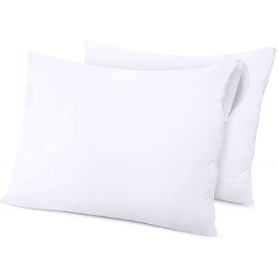 Linge de lit - Lot de 2 Proteges Oreiller Éponge Imperméable Anti-Acariens 50 x 70 cm - COTON PUR
