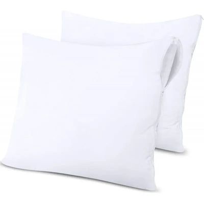 Bed linens - Pack of 2 Waterproof Anti-Dust Mite Sponge Pillow Protectors 63 x 63 cm - COTON PUR