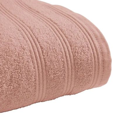 Bath towels - "Spa" Towel 100% Cotton 50 x 100 cm Blush - COTON PUR