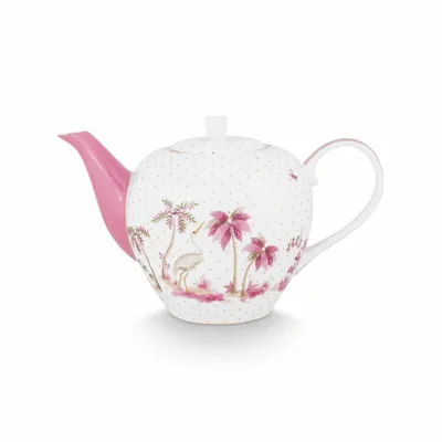 Crystal ware - Tea Pot Jolie Dots Gold Pink 1.6ltr - PIP STUDIO