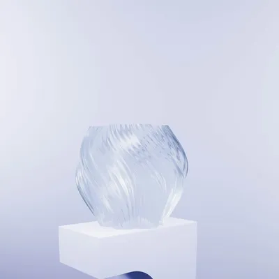 Office design and planning - Vase "Cold Ice Cream" - AURA 3D